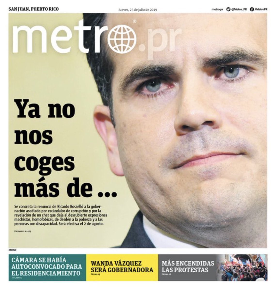 jolqueta's tweet photo. Buenos Dias Gobernador Exiliado @ricardorossello y Non-Grata Primera Dama @beatrizrossello 

#RICKYTEBOTAMOS✊🏻🇵🇷
#1stAnniversary

#JuevesDeSeductoraAlDesnudo 
#juevesdeseduxxxión 
#SomosLaPutaResistencia
#Vision2020

EEEEEEEHHH MACARENA 🕺🏻 https://t.co/mi4JORrMAs