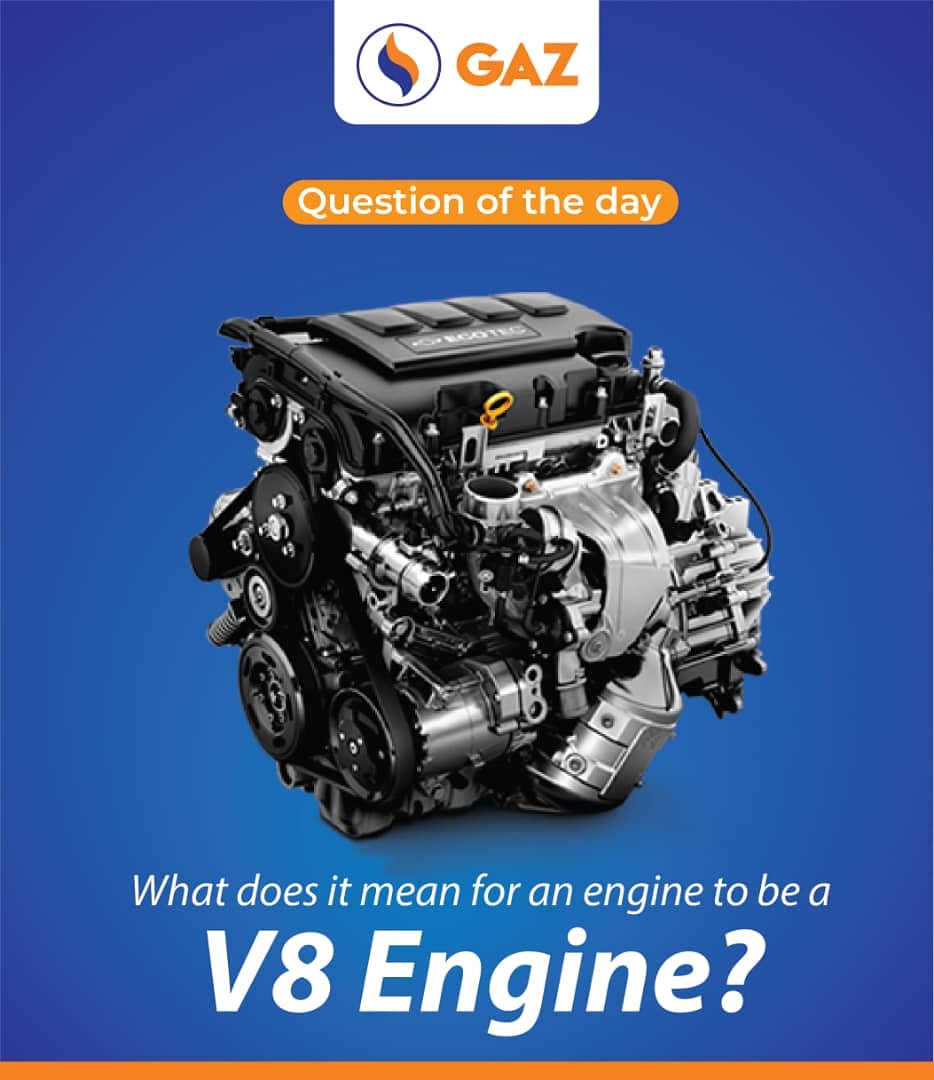 nileenergyltd's tweet photo. Let's refresh our minds!
What does it mean for an engine to be a V8 Engine?
#NileEnergy #GazQuestion #GazCountrywide #AvailableAtGaz #TurntoGaz https://t.co/6ysO9gv1Es