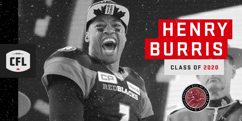 CFL's tweet photo. 2x #GreyCup MVP and 2x MOP, Welcome to the Hall of Fame Henry! https://t.co/W1DlWVBcGG