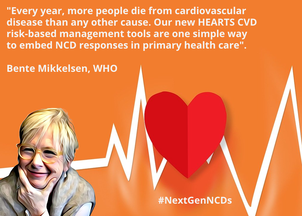 MikkelsenBente_'s tweet photo. 1⃣ Launching today: our new @WHO risk-based management tool for cardiovascular disease! Here is a short thread about why it is so important for CVD and our #NextGenNCDs response: https://t.co/PuZENf3KAH