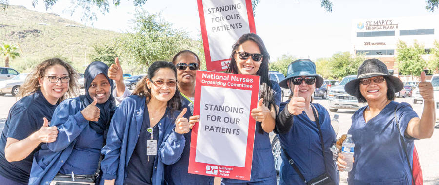 NationalNurses's tweet photo. Press Release: Arizona Registered Nurses Ratify First-ever RN Union Contract in the State

RNs: Having this agreement during the pandemic is important for nurses; we have the protections and the ability to voice our concerns when it comes to patient care.

https://t.co/GVkKzYS5je https://t.co/MjyfWkmG3f