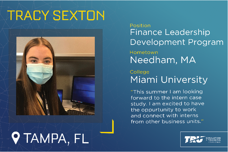 TRUsimulation's tweet photo. #TRUSim's 17 summer interns recently joined us at our Tampa, FL and Charleston, SC facilities. Our team worked diligently to safely provide the Textron work experience during these extraordinary times. Get to know some of our interns! #ALLINterns #TRU2020interns #InternSpotlights https://t.co/v8SkG98ZeJ