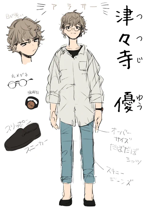 紗ノさんところのアシスタントさんの落書きです。最近こんな格好好んで着てます髪はそろそろ落ち着いた色にした方がいいのかな・・・って思いながらもやっぱり可愛い色がいいと明るくしちゃうアラサー☆最近ダボダボなシャツ好き 