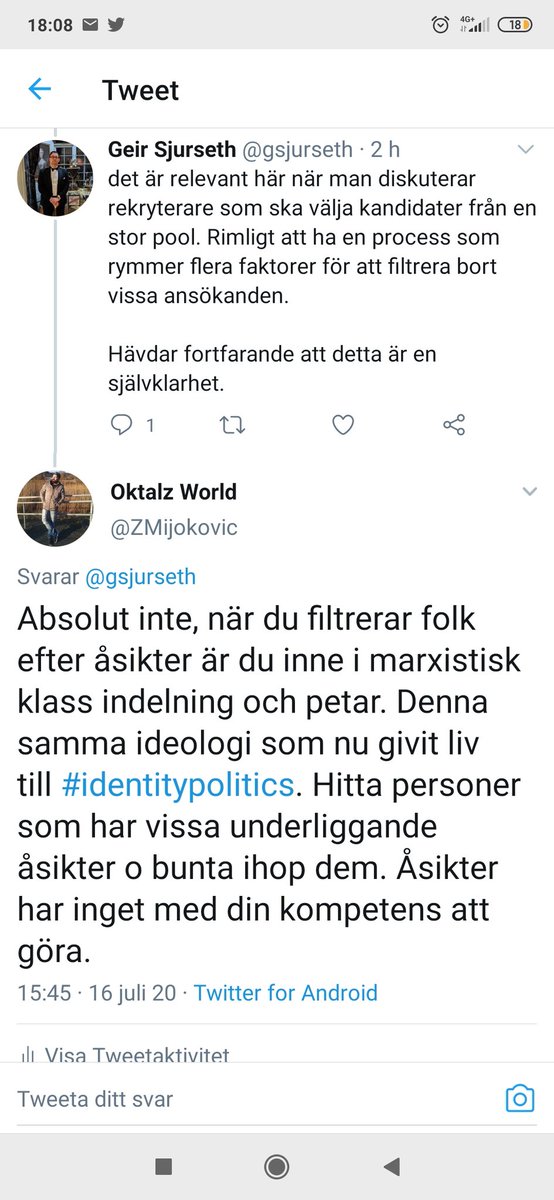 ZMijokovic's tweet image. The stupidity continues to flow from some individuals who can't tell their ass from their elbow. Your political views should never be a factor when you apply for a job. Period!
#svpol #identitetspolitik #socialism #marxism #intersectionality #dekonstruktivism