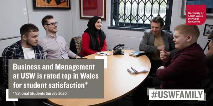 UniSouthWales's tweet photo. The Business and Management 💻 course has been designed with student graduate employability at its core. Accreditation from the CMI, means that students are developing real skills which employers value and expect a business graduate to have

#USWFamily https://t.co/saz7S6SVAb