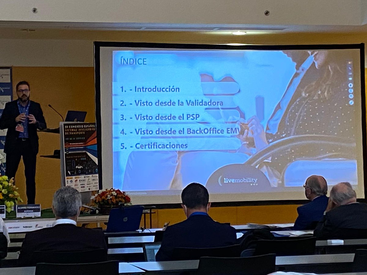 inetum_es's tweet photo. En #ITSMadrid2020 David Álamo @iecisa ha explicado a los principales operadores de #transporte cómo se realizan los proyectos de pago EMV #Contactless en Transporte Público.
#livemobility #tecnología
#iecisa #gfi https://t.co/i25TkYNMXF