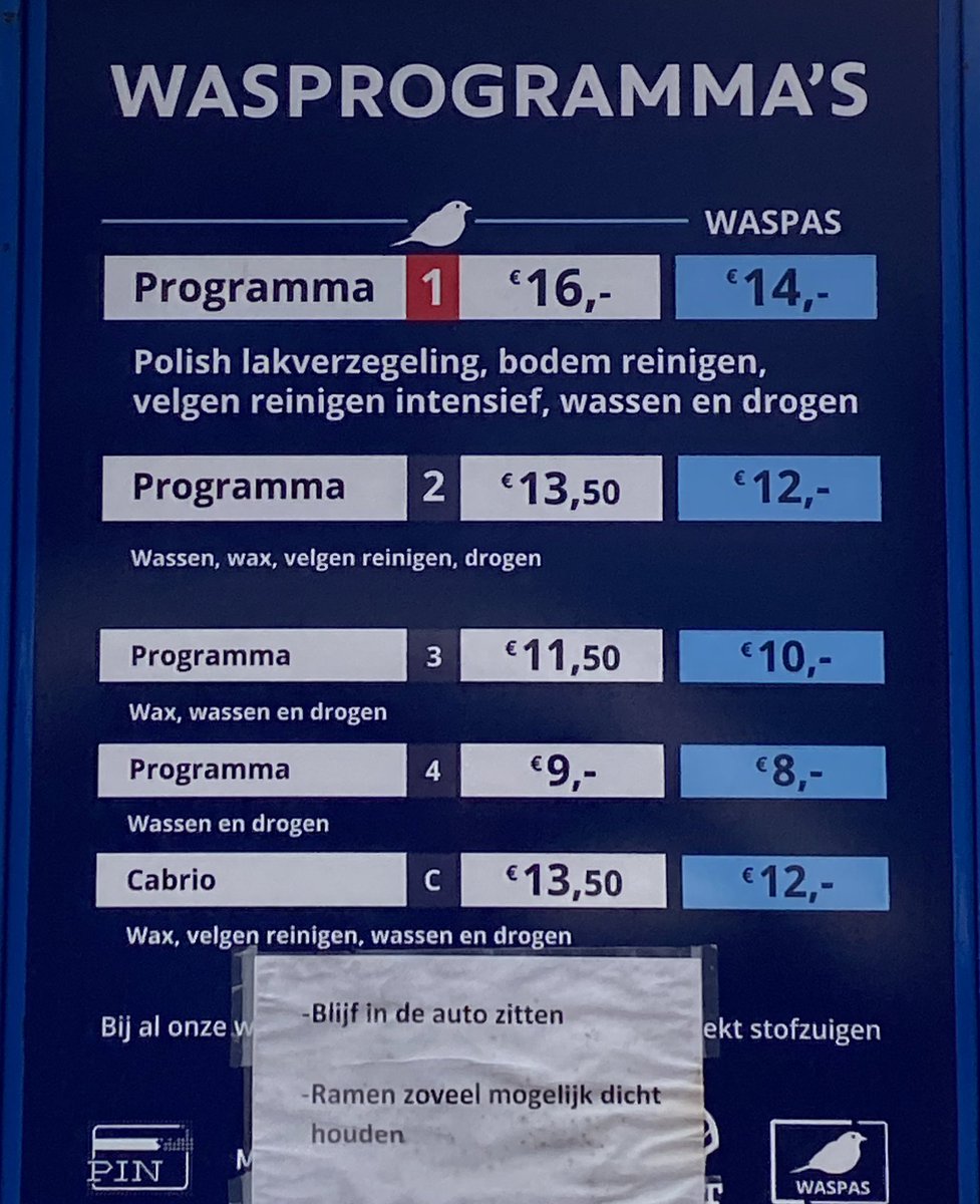 Tip: ramen dicht in de carwash! 🤪<a href="/Taalvoutjes/">Taalvoutjes</a> #coronavirus