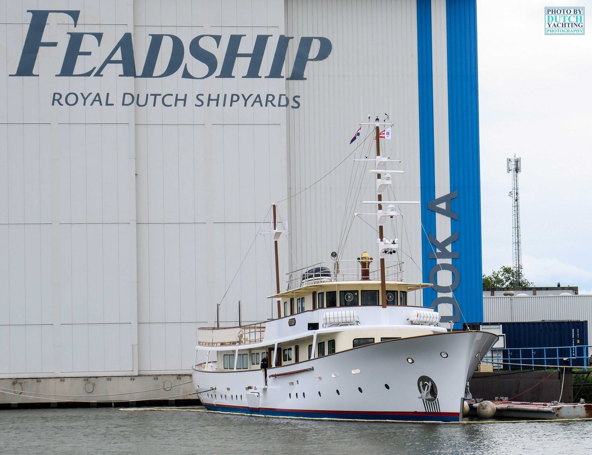 Dutchyachting's tweet photo. #Istros was delivered by #Amsterdam #Shipyard Ltd. G. de Vries Lentsch Jr. in 1954. The 42.06m/ 137’1” #classic #yacht arrived for a major #refit in #Makkum on April the 6th of last year and was relaunced at the beginning of this month. Photos by @DutchYachting. https://t.co/jtH6ZSJCeX