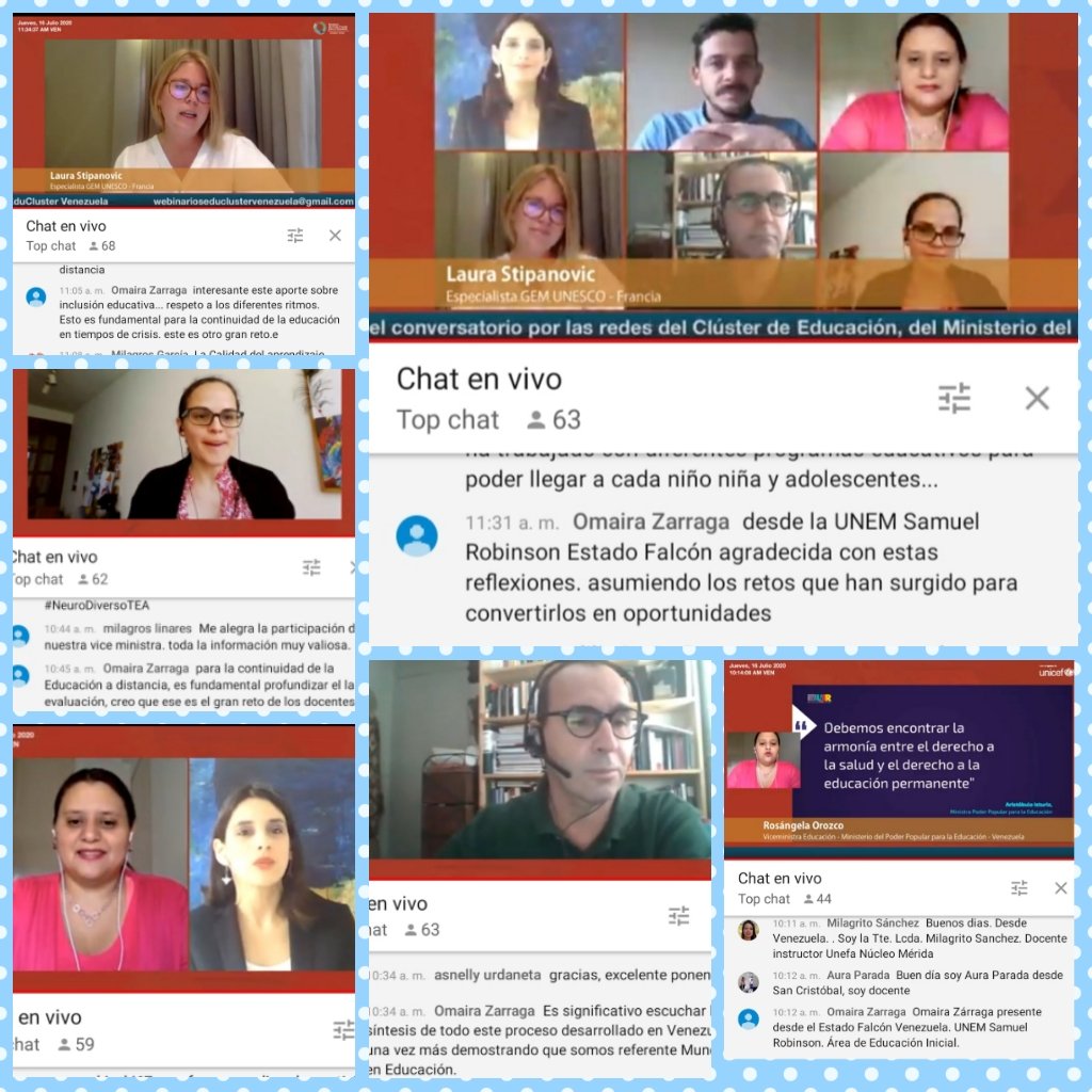 Conversatorio con estudiantes del Curso: Derecho a la Educación en tiempos de crisis. UNICEF,  UNESCO y MPPE. Repensando la educación. Excelente participación de nuestra Viceninistra @MPPEDUCACION @psuvaristobulo <a href="/Funda_cenamec1/">Fundación CENAMEC</a> <a href="/SomosUnem/">SOMOS UNEM</a> <a href="/ZEFalconEduca/">Zona Educativa Falcón 🇻🇪</a> <a href="/Araguaney_JACh/">CLIF Alfredis Scandela</a>