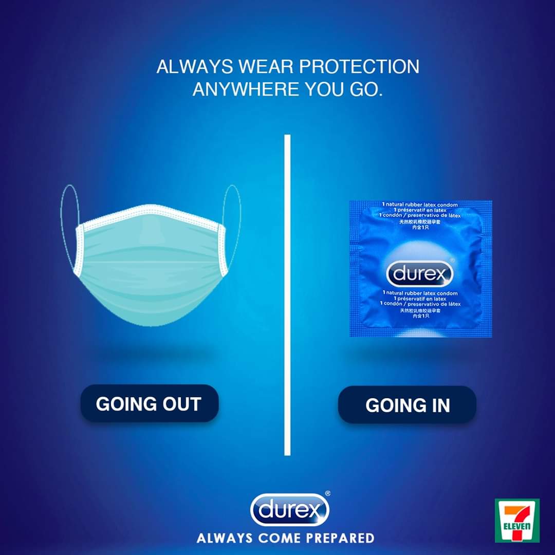 Mars_IDS's tweet photo. This is an excellent advert. Kudos to @durexph #AlwaysComePrepared #WearAMask #condompo https://t.co/6pi6nsFIMP