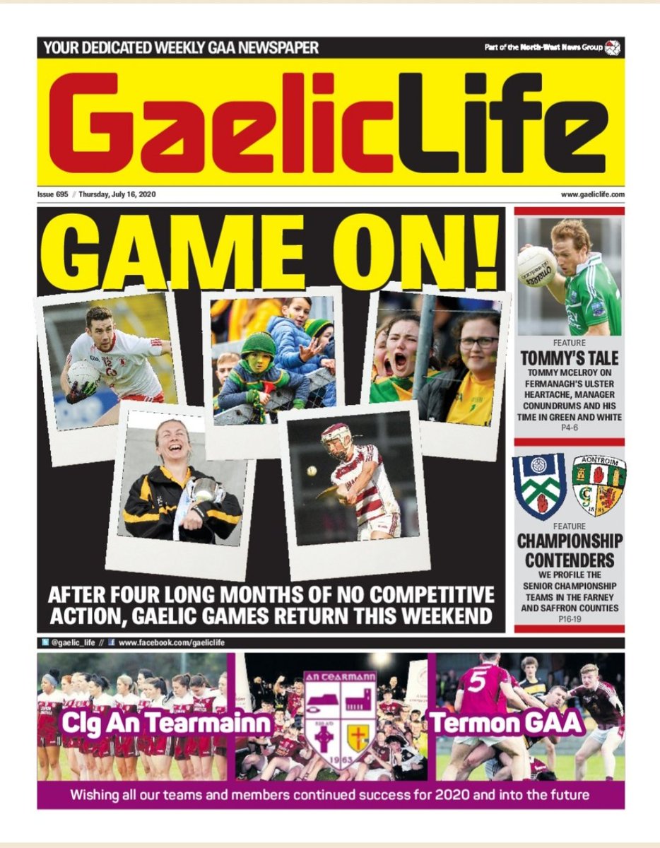 A special front cover for a special weekend. Game on! gaeliclife.com/digital-edition.