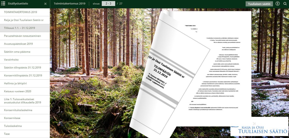 tuuliaisensaati's tweet photo. Oletko huomannut ja lukenut viime vuoden toimintakertomuksemme?

https://t.co/QaR6GCIOsw

#lemi #lappeenranta #tuuliaisensaatio #digilehti https://t.co/zyXUedMwgq
