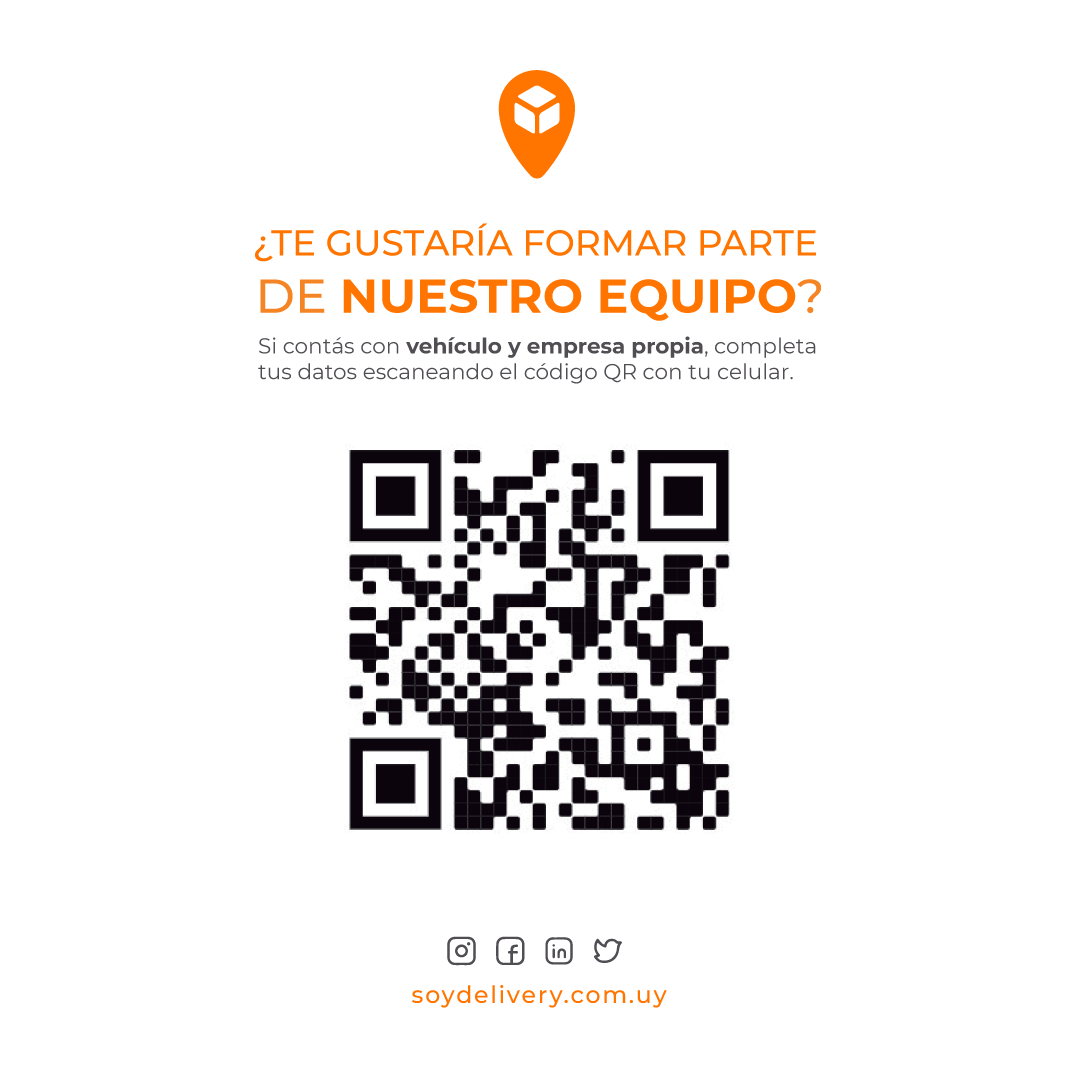 ¡Atención! ¿Te gustaría formar parte de nuestro equipo en Montevideo? Seguí las instrucciones de la imagen 📲