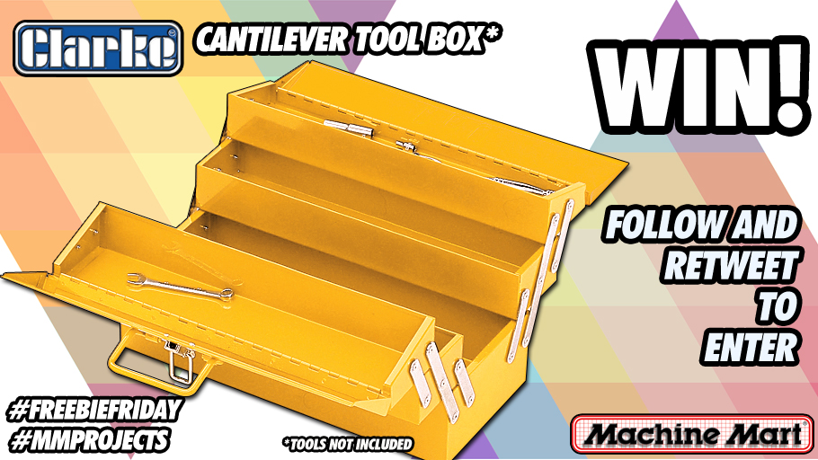 You can #win this fantastic 5 tray tool box in this week's #FreebieFriday #giveaway! 
The rules are the same as always, simply follow us and retweet this post to enter. 
The #competition ends on Monday 20th July at 4pm with the winner announced the following morning. 
Good luck!