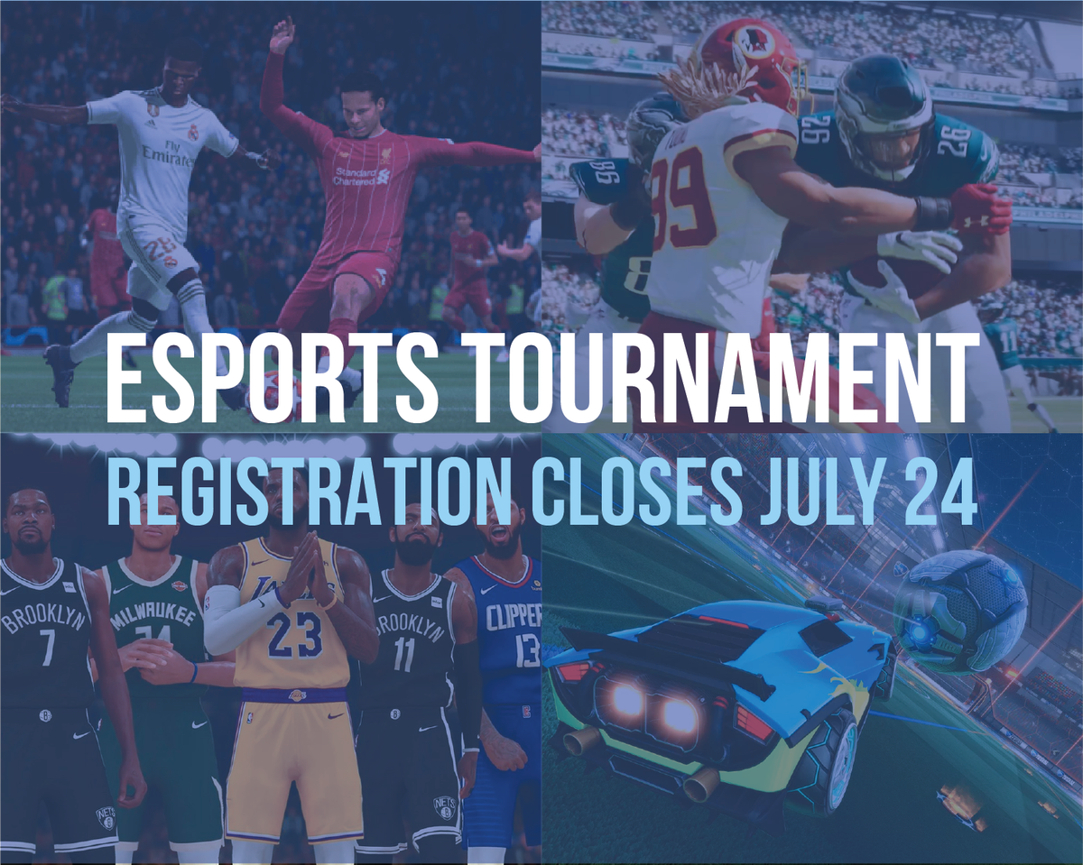 Itching for some eSports competition? Put your skills to the test in one of four games... and prove you're the best! 

Register at linktr.ee/newbluejays by July 24.