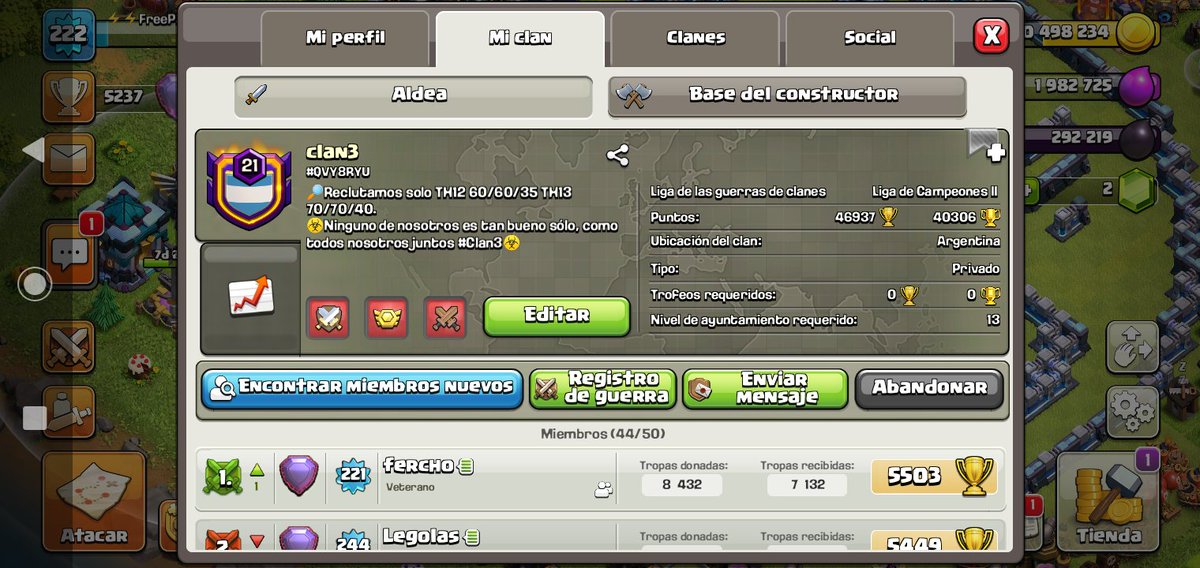 clan3warclan's tweet photo. Buenas tardes! Estamos buscando th13 maxeados o que estén cerca!
Vamos a hacer una pruebas para integrarlos a torneos actuales.
Se agradece RT
#RT #coc #CompetitivoCoc #Reclutamiento #Th13 https://t.co/K8edSTz2Qk