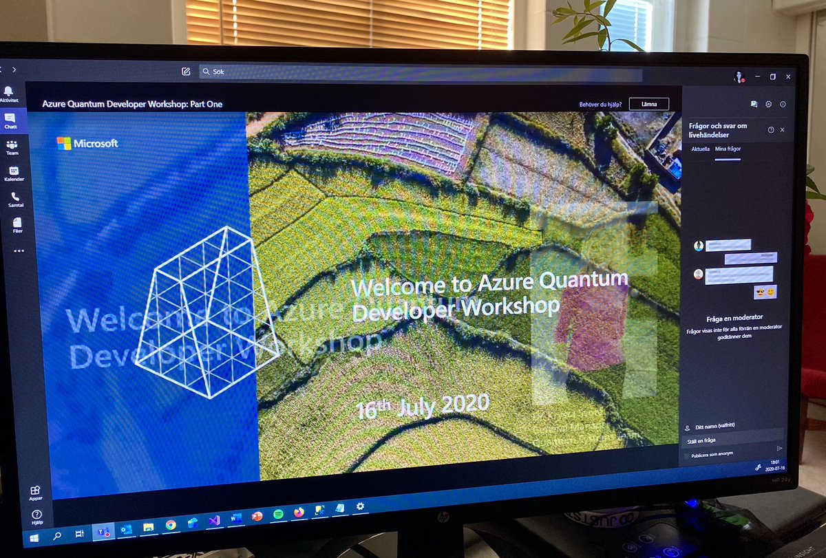 cjkodare's tweet photo. Curious about developing solutions with Quantom Computing so I’m attending #AzureQuantum Developer Workshop #qsharp #qdk #quantomcomputing #newtech https://t.co/wLnUkwue1R