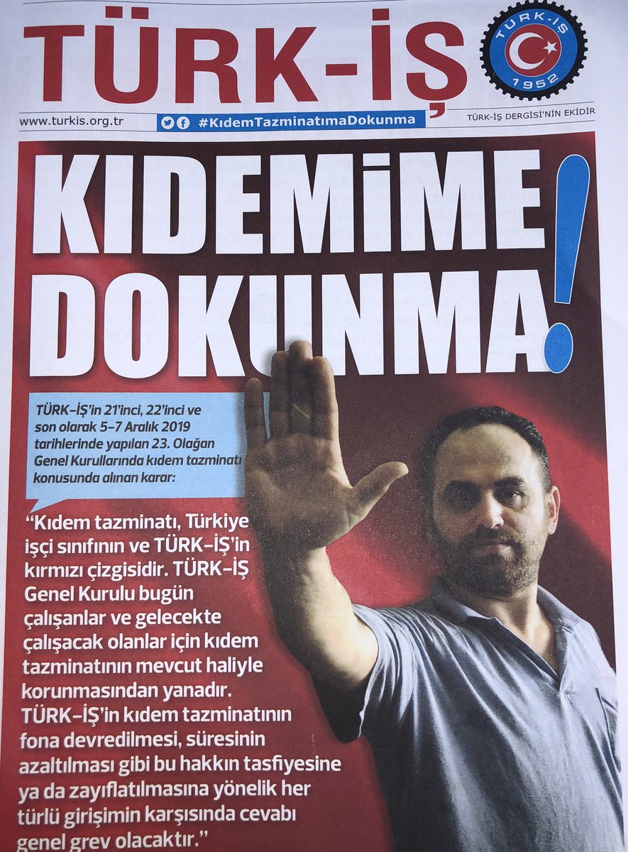 BASTEMSLCI's tweet photo. #kıdemtazminatımadokunma https://t.co/kAxq0y10rv