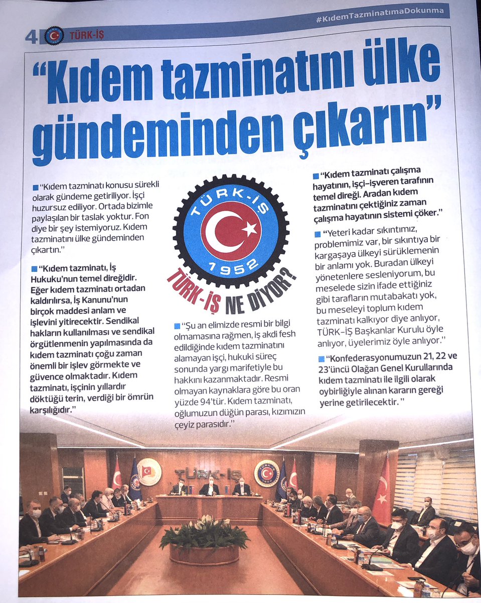 BASTEMSLCI's tweet photo. #kıdemtazminatımadokunma https://t.co/kAxq0y10rv