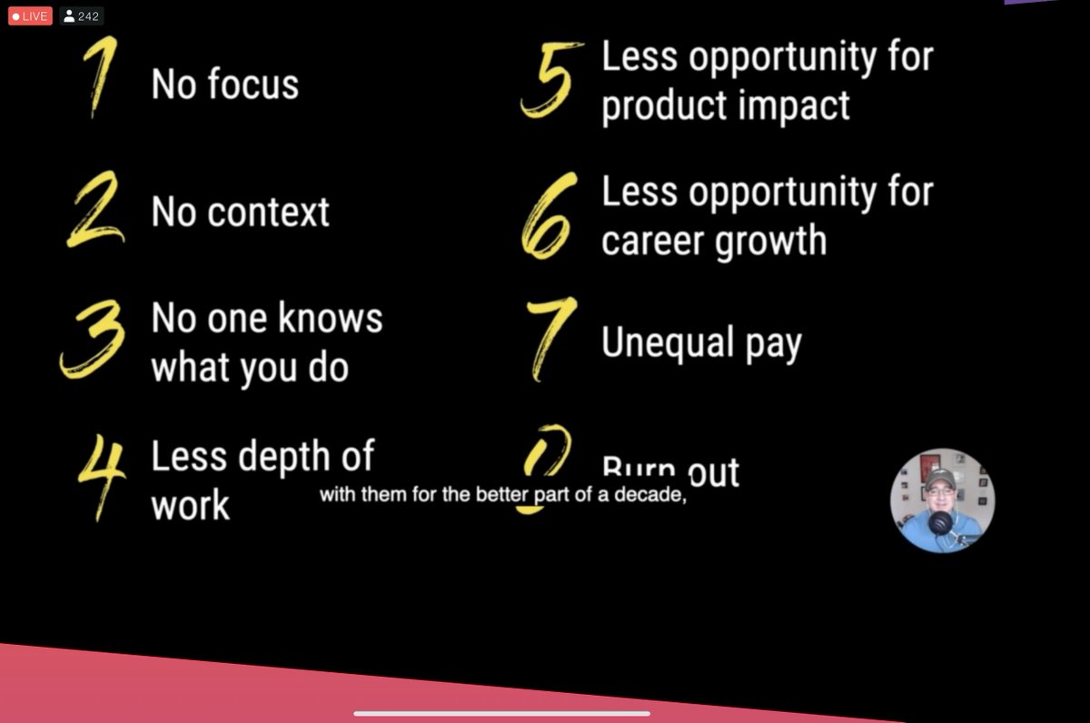 wordydesigner's tweet photo. Working in content design? Stretched too thin? @jcolman identifies 8 core problems for content designers working on too many teams at once. #DCCSix #ContentStrategy https://t.co/JmbsEeuLML