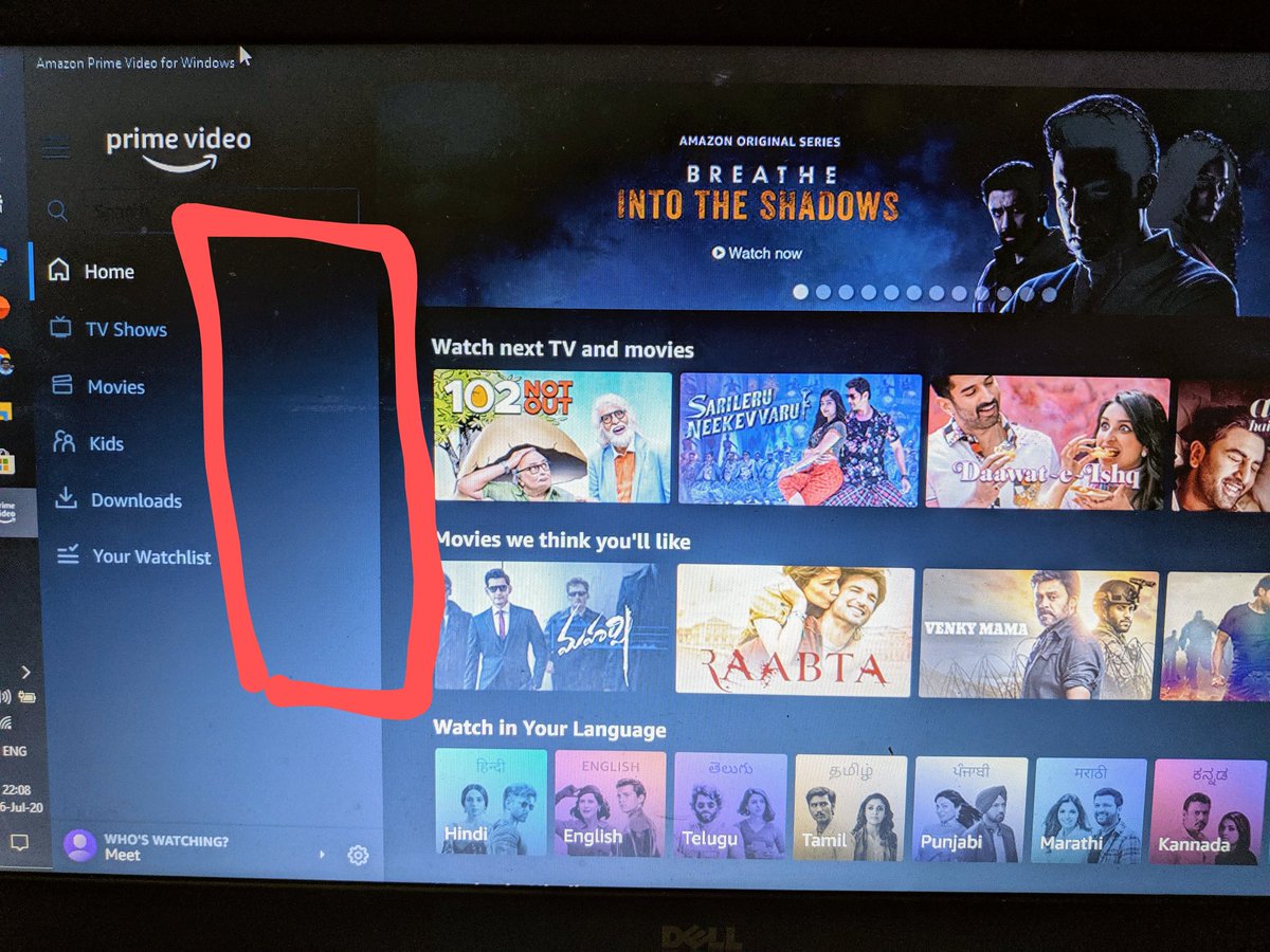 meetshahdesign's tweet image. Too much of white space @PrimeVideoIN , it&apos;s blocking my &quot;exploring&quot; experience!😷
@AmazonHelp

#PrimeVideo #desktopapp #amazon #AmazonPrime