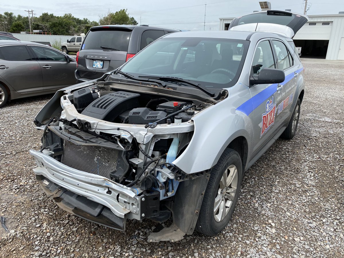 EnidBuzz's tweet photo. The BuzzMobile is toast. Totaled. What should the next BuzzMobile be? #marketing #buzzmobile #mobilemarketing https://t.co/38OaYXPOrm