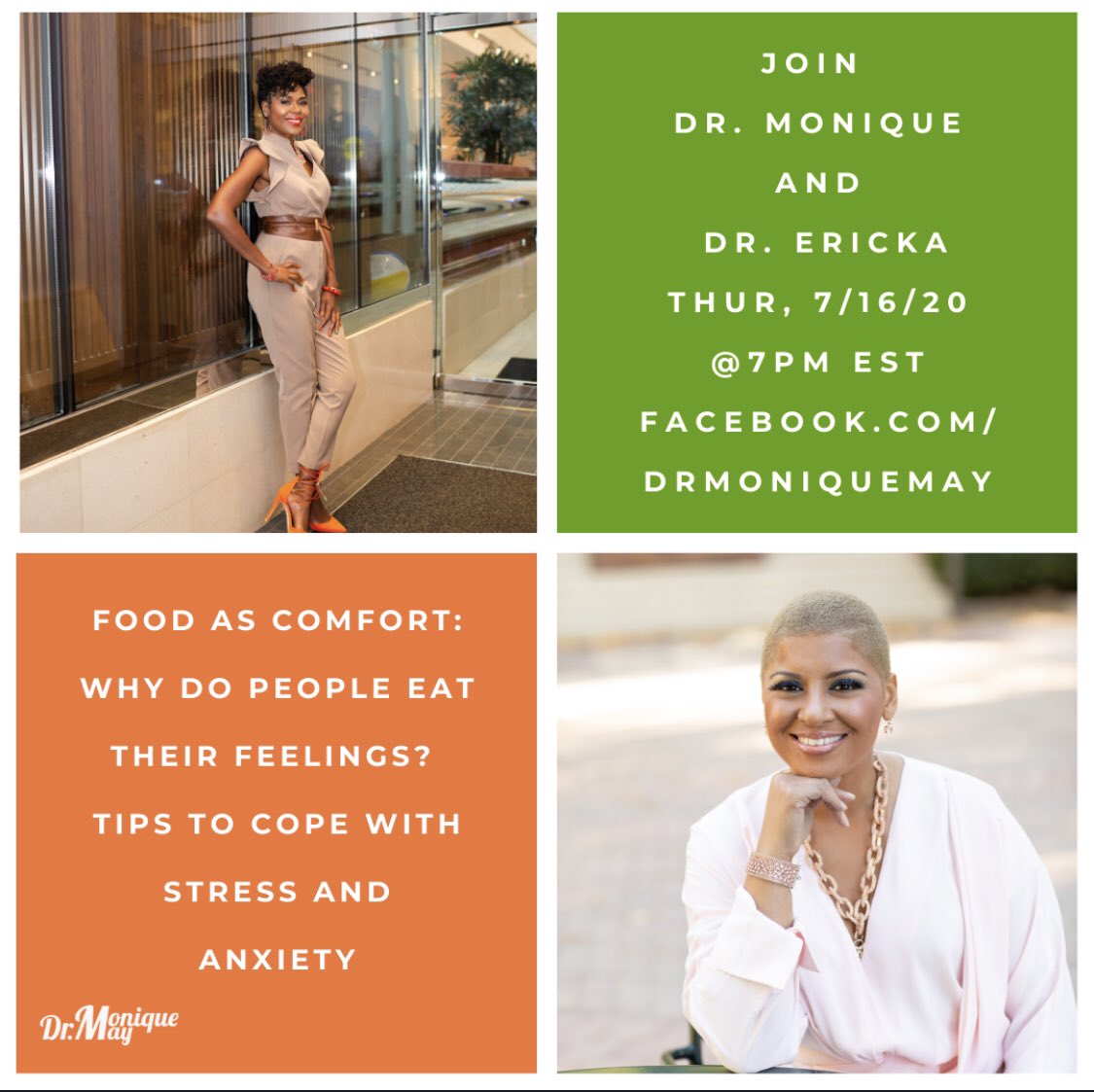 DrMoniqueMay's tweet photo. JOIN me and Dr. Erika, a Harvard trained psychiatrist as we deep dive on this sensitive subject TODAY‼️@7pm EST. https://t.co/OyWE3JHedh
 @doctorericka https://t.co/seR92vMHdK