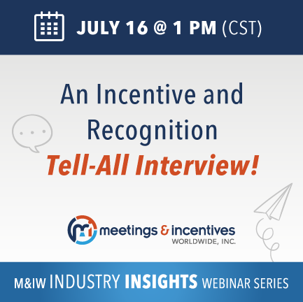 Meetings360's tweet photo. WEBINAR ALERT: Join us TODAY for an exclusive #Incentive and #Recognition tell-all interview at 1PM CST! Register Here>>> https://t.co/7k6123Atbr #MIWWebinars #eventprofs #incentiveevents #Webinars @TracyNorum https://t.co/yvaNpcY07y