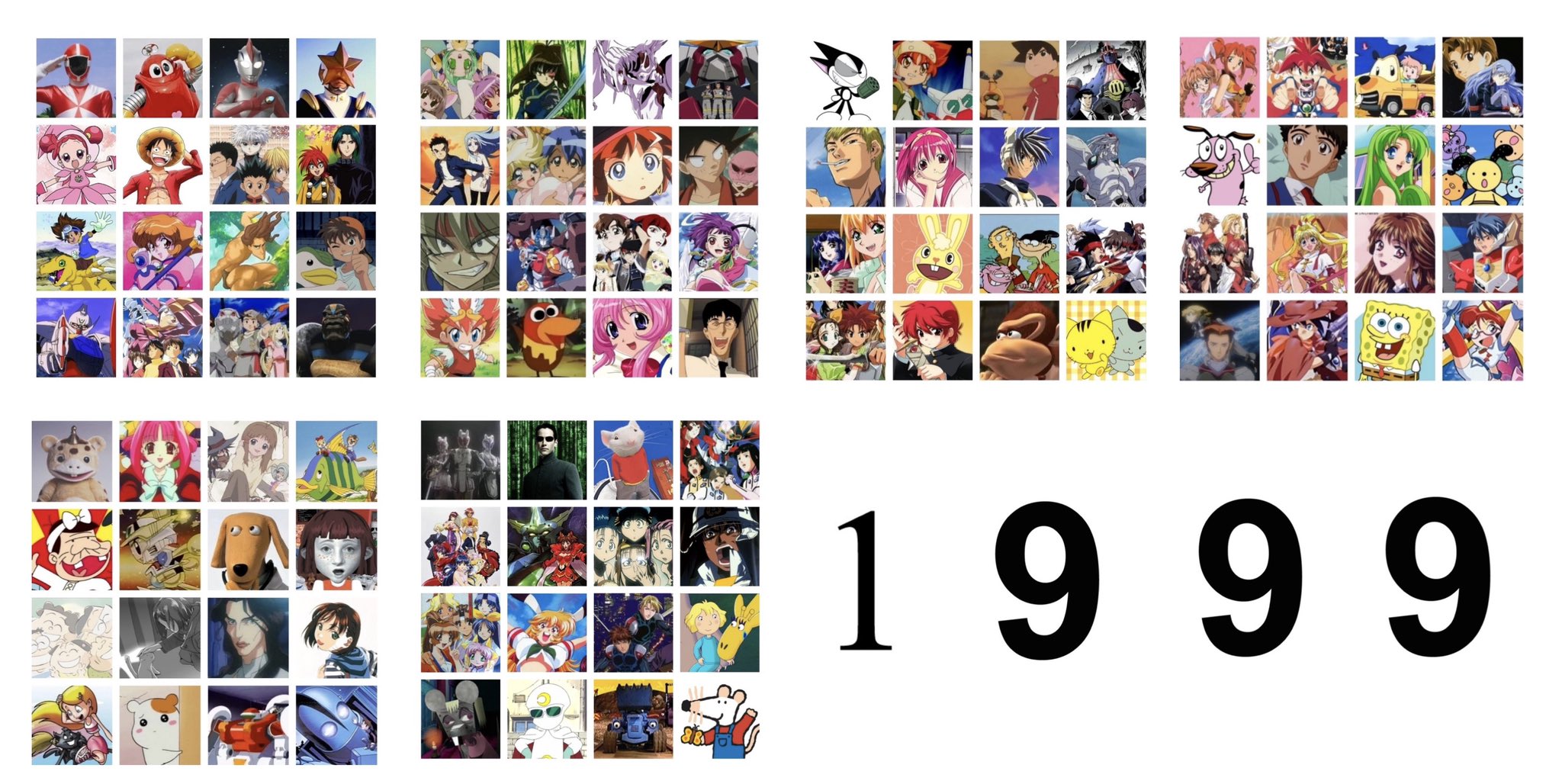 スシツネ 1996年 1999年 自分が幼少期時代の時 99年辺りから直撃世代ですね アニメや特撮の技術が上がって クオリティの高い作品が一気に増えましたね さて 次回はついに00年代へ 1996年 1997年 1998年 1999年 懐かしいと思ったらrt