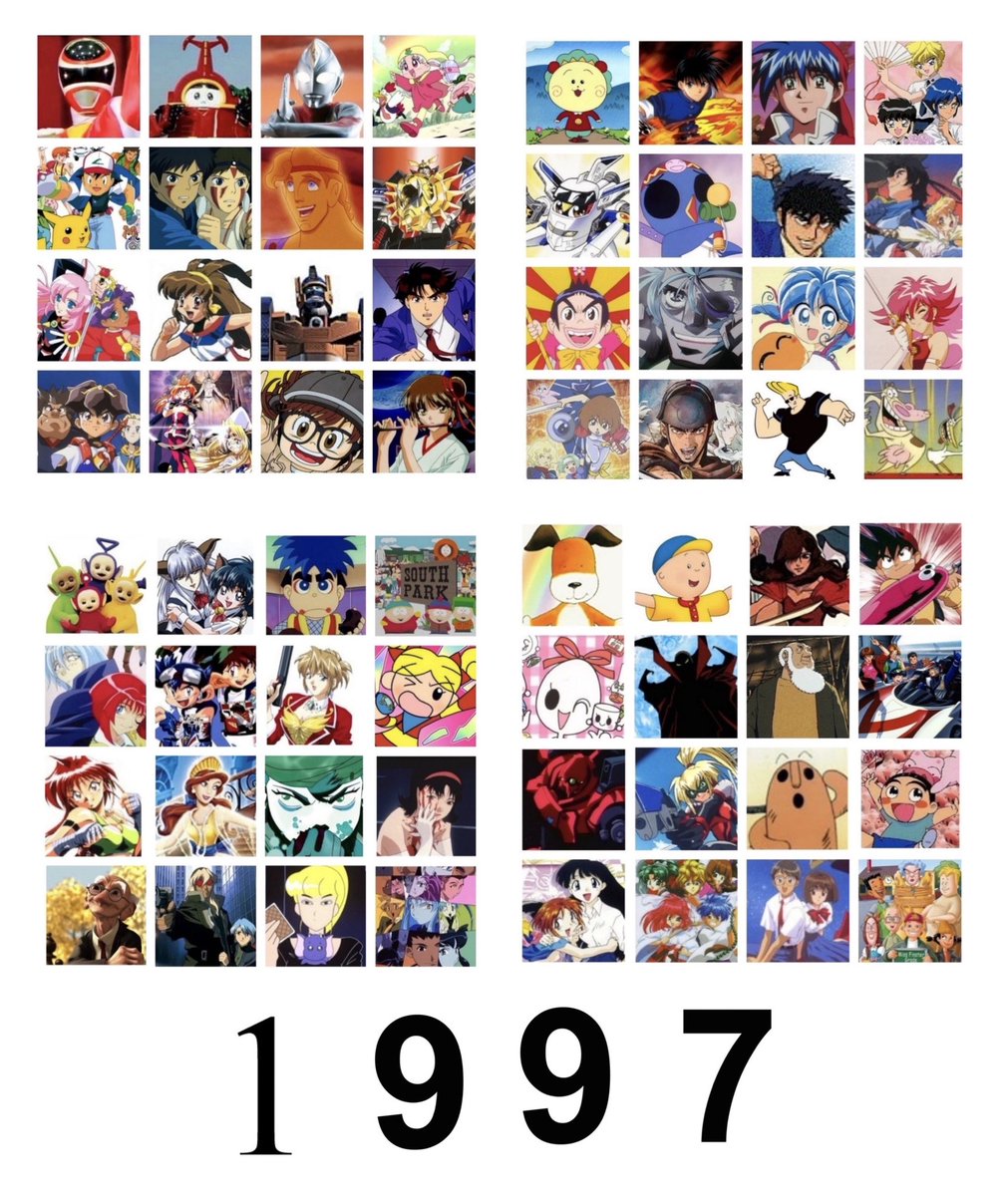 スシツネ 1996年 1999年 自分が幼少期時代の時 99年辺りから直撃世代ですね アニメや特撮の技術が上がって クオリティの高い作品が一気に増えましたね さて 次回はついに00年代へ 1996年 1997年 1998年 1999年 懐かしいと思ったらrt