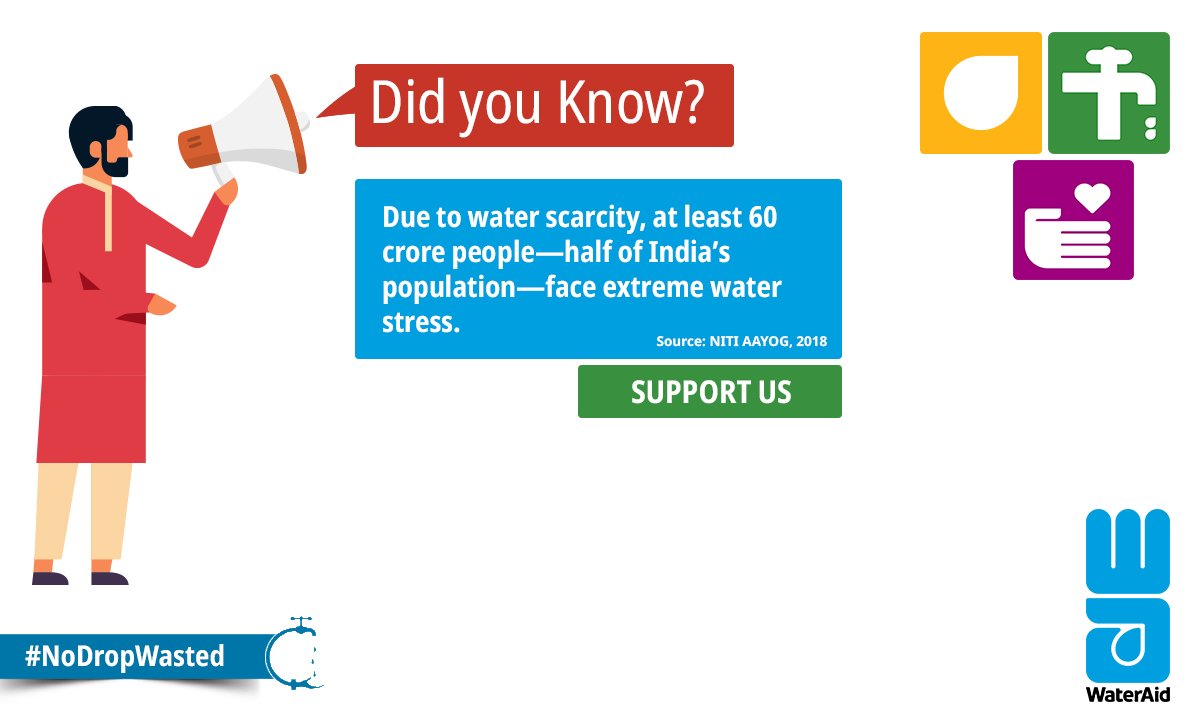 WaterAidIndia's tweet photo. There are millions struggling to survive without access to clean water.
Support us as we look to provide clean water to everyone, everywhere.
⏭️ https://t.co/U4cJFsqgfg
#NoDropWasted @WHO @wateraid https://t.co/AvROm0MKhl