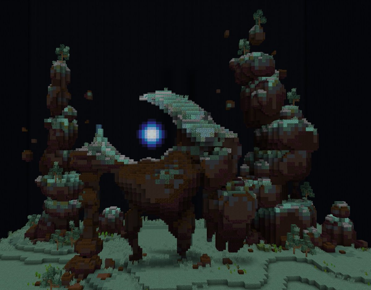 I was planning to do some more nature/organic themed buildings nowadays and here s a little golem themed concept I came up with!
Built on: <a href="/BuildersRefuge/">Builder's Refuge</a>