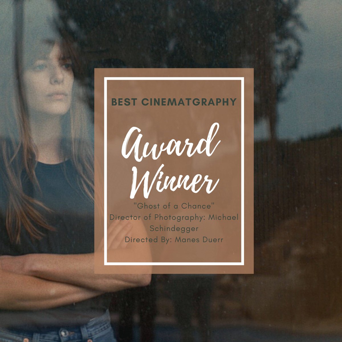 CoreFilmFest's tweet image. Congratulations to this year's Best Cinematography Award Winner: "Ghost of a Chance"
Director of Photography: Michael Schindegger
Directed By: Manes Duerr
