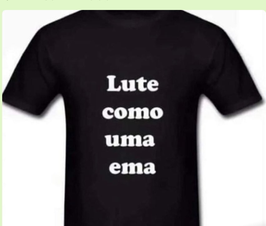 jose_simao's tweet photo. Camiseta do dia: Lute Como Uma Ema! https://t.co/R8TuYt4uEN