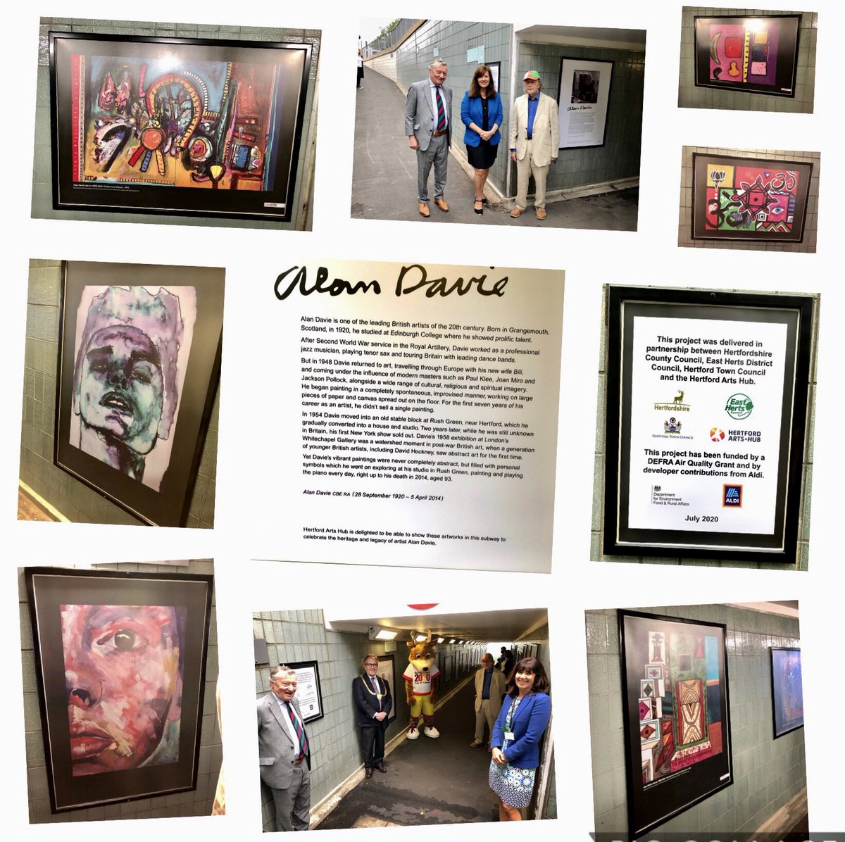 Residents of #Hertford should be most delighted &amp; proud of #subwayart produced by talented artists from <a href="/RichardHale2017/">Richard Hale School</a> <a href="/Simon_Balle/">Simon Balle School</a> @TheSeleSchool alongside famed #AlanDavie from <a href="/HertfordArtsHub/">Hertford Arts Hub</a> supported by <a href="/AndrewS484/">Andrew Stevenson</a>. Special Thx <a href="/Herts_Highways/">Hertfordshire Journeys</a> <a href="/hertscc/">Hertfordshire County Council</a> <a href="/roadsafetyherts/">Herts Road Safety</a>