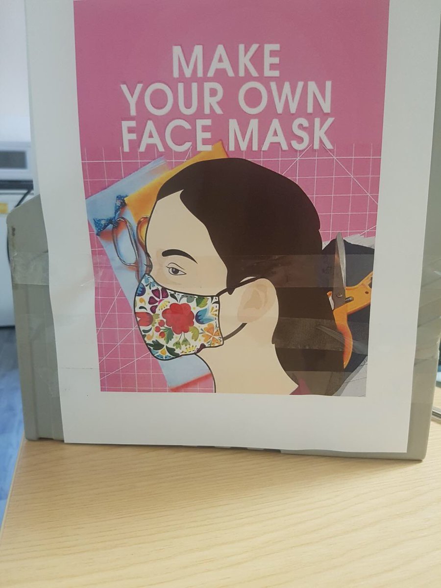 laurencsc's tweet photo. Following the increasing need to wear a face mask in public spaces we’re providing our customers at @PfPLivingPlus Mellor’s Lodge the materials &amp; instructions to make their own (no sewing involved!). It’s so important to keep help keep our customers safe in this strange times 💚 https://t.co/qahskyx0pU