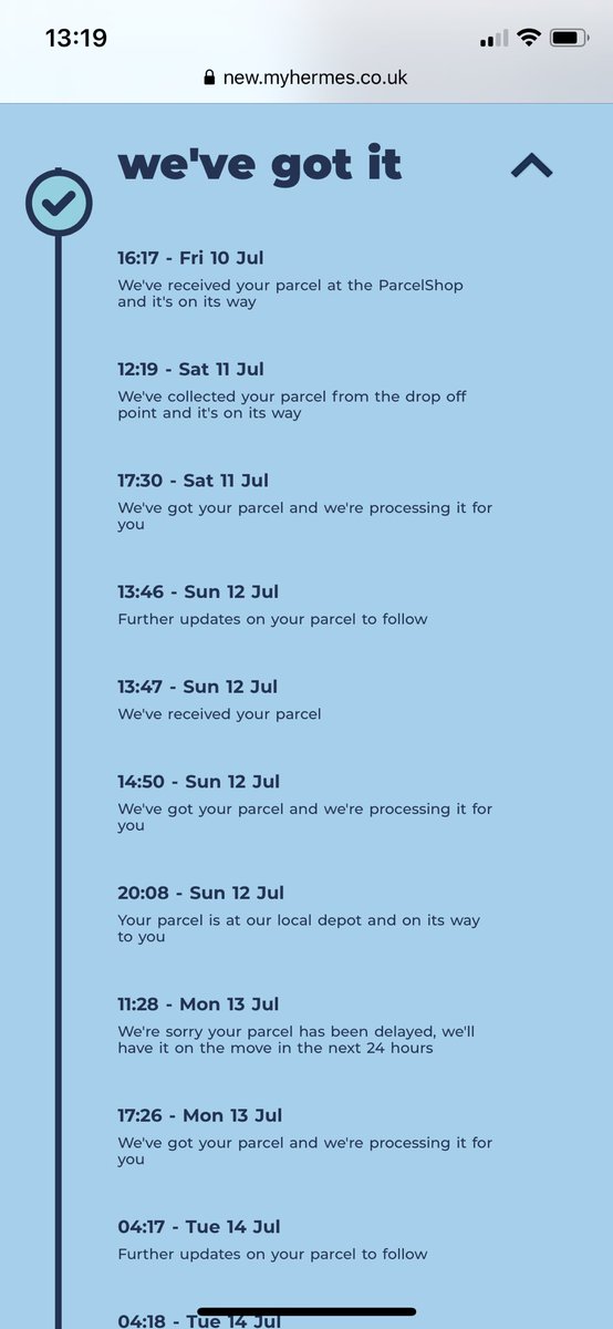 Er1n106's tweet photo. @Hermesparcels tell me why and how this keeps happening!! Explain pls!!! https://t.co/iSTAhsnrbj