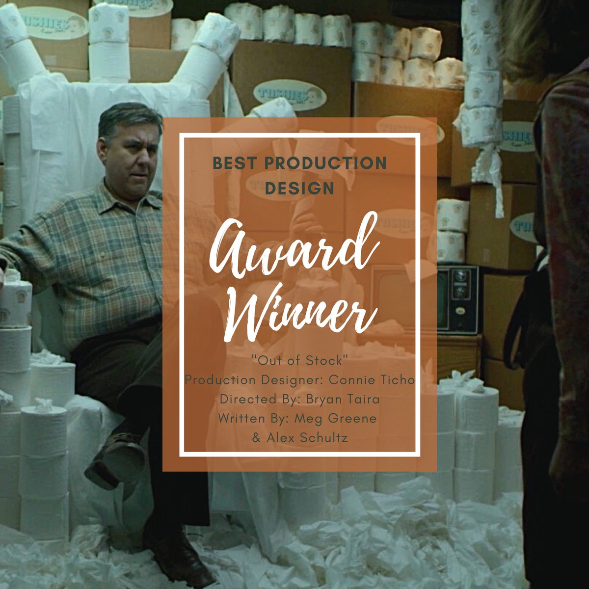 CoreFilmFest's tweet image. Congratulations to this year's Best Production Design Award Winner: "Out of Stock"
Production Designer: Connie Ticho
Directed By: Bryan Taira
Written By: Meg Greene &amp;amp; Alex Schultz