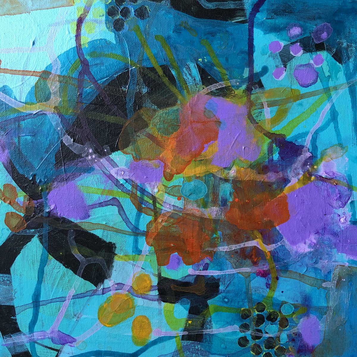 New original painting ... Recollection (4) 12” x 12”