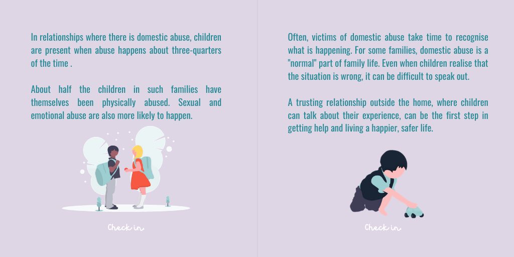 #check_in Campaign Day 2: Today we highlight how children don’t just witness domestic abuse; they experience it. Domestic abuse can carry long term effects on children’s mental and emotional health into their adult life. #domesticabuse #domesticviolence #protectchildren #BeAware