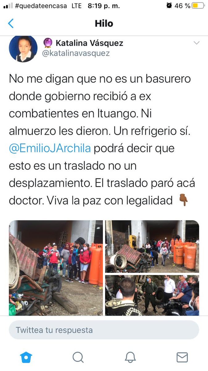 DanielSamperO's tweet photo. Una vergüenza lo que hizo el gobierno con los desmovilizados de las FARC de Ituango: trató miserable a quienes cumplieron su palabra de dejar las armas por parte de un gobierno que parece relamerse ante la idea de regresarnos a una guerra sin sentido. https://t.co/95Xa1URT3q