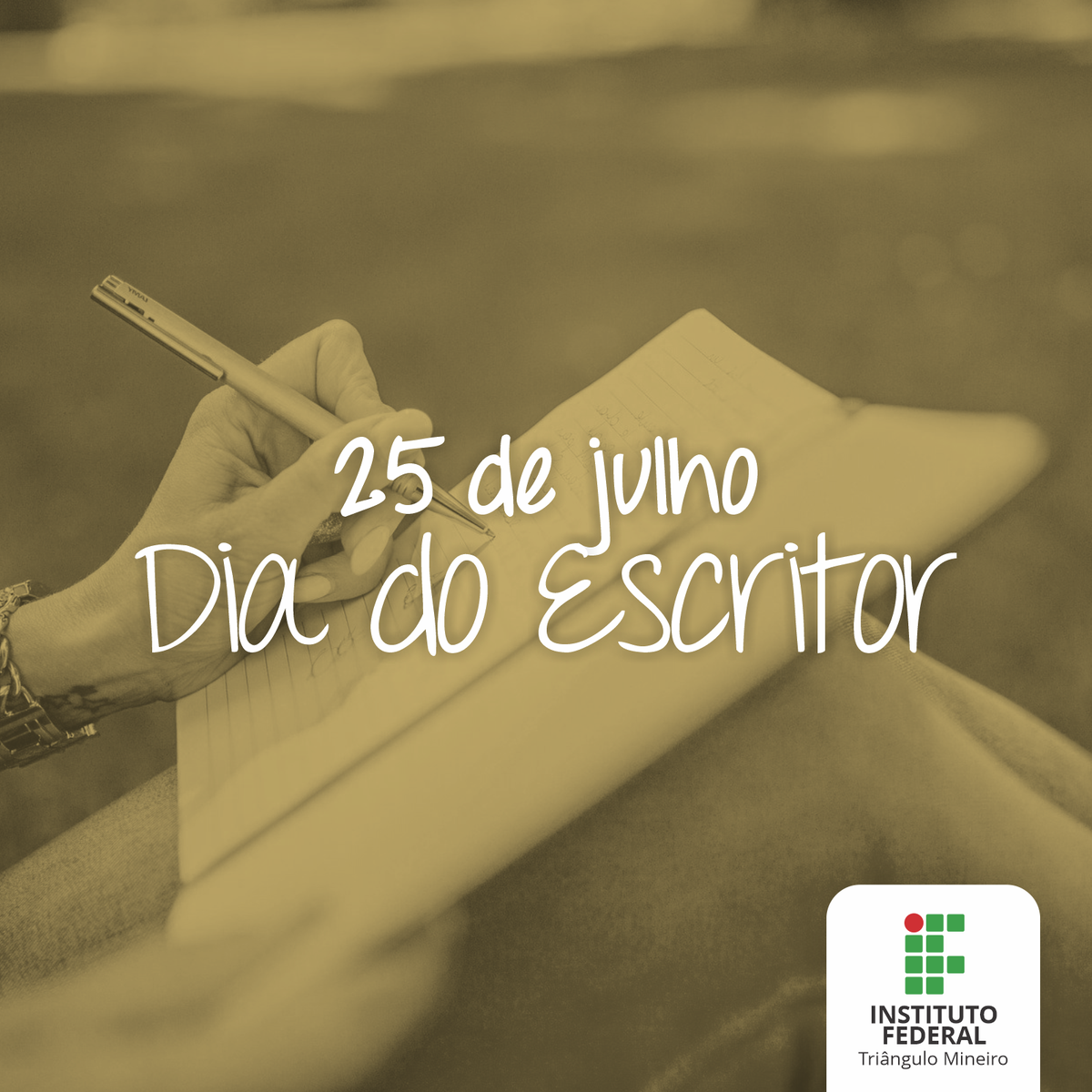 IFTMoficial's tweet photo. Respeito e valorização aos escritores que nos presentearam com grandes obras e ainda têm muitas histórias para contar... 📖✍️
25 de julho é o Dia do Escritor. Qual é o seu favorito?
#SouMaisIFTM #OrgulhodeSerIFTM #JuntosContraoCoronavírus #FicaEmCasa #DiadoEscritor https://t.co/SUdt8PZ4A0