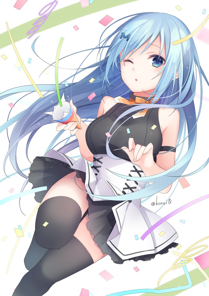 「フォロワー10万人おめでとうございます!? 
#絵守未來 」|黎(クロイ)のイラスト