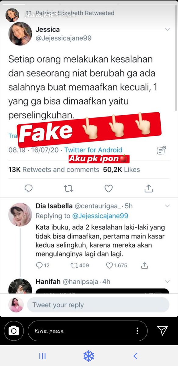 Nassir0195's tweet photo. @taufiq_aris1 Akun fake https://t.co/Ei9QO9Sl4f