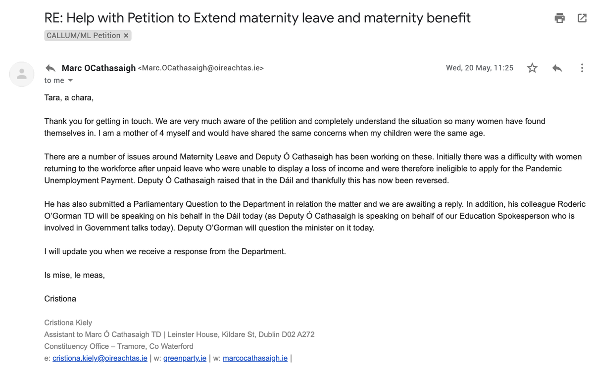 Extend Maternity Leave 2020 tweet media