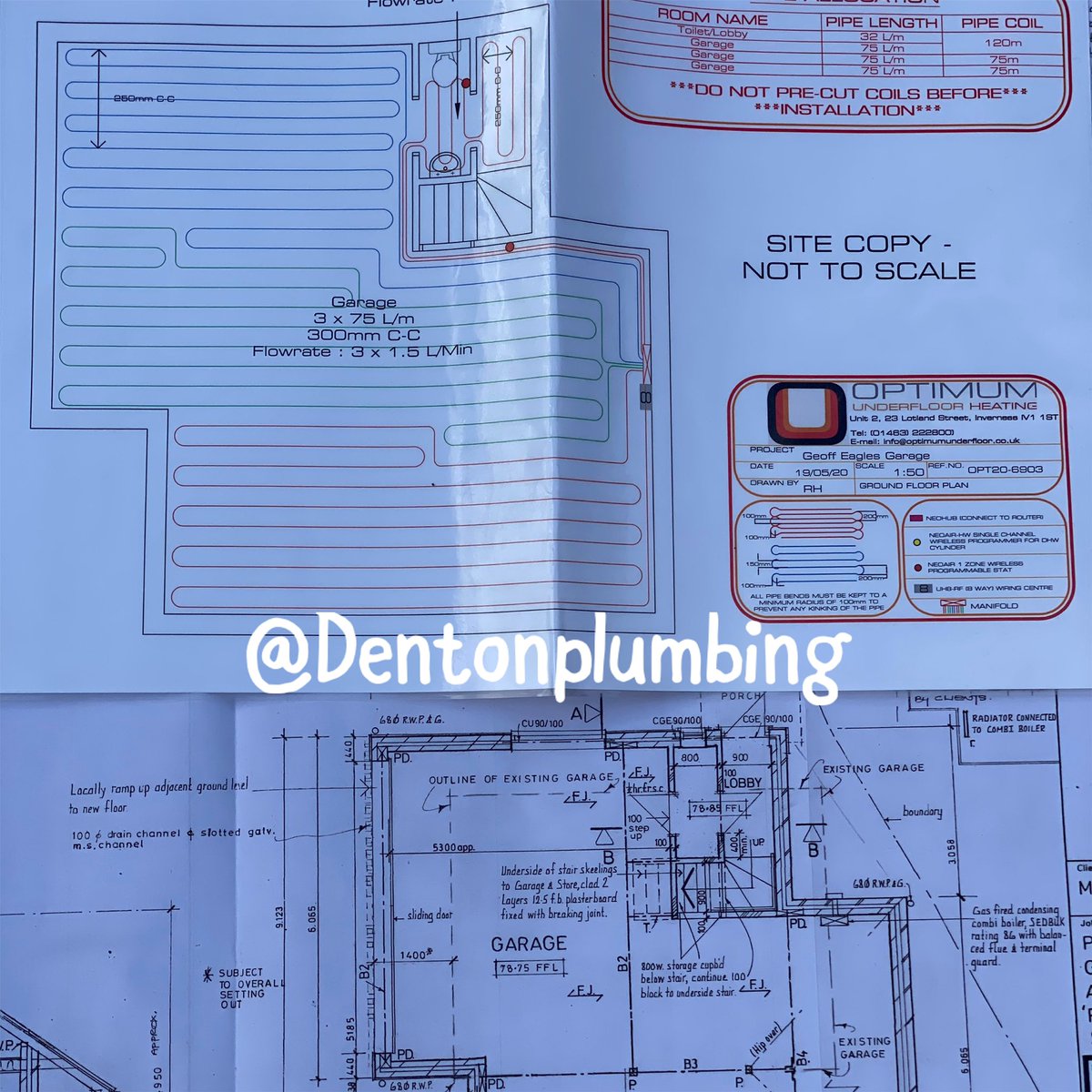 DENTONPLUMBING's tweet photo. Underfloor heating install ♨️  Designed by @OptimumUFH 
Installed by Denton Plumbing &amp; Heating Ltd 
Solid concrete floor construction 225mm 
#ufh #heating #dentonplumbing #optimumufh #surrey https://t.co/ZXNoOLJhon