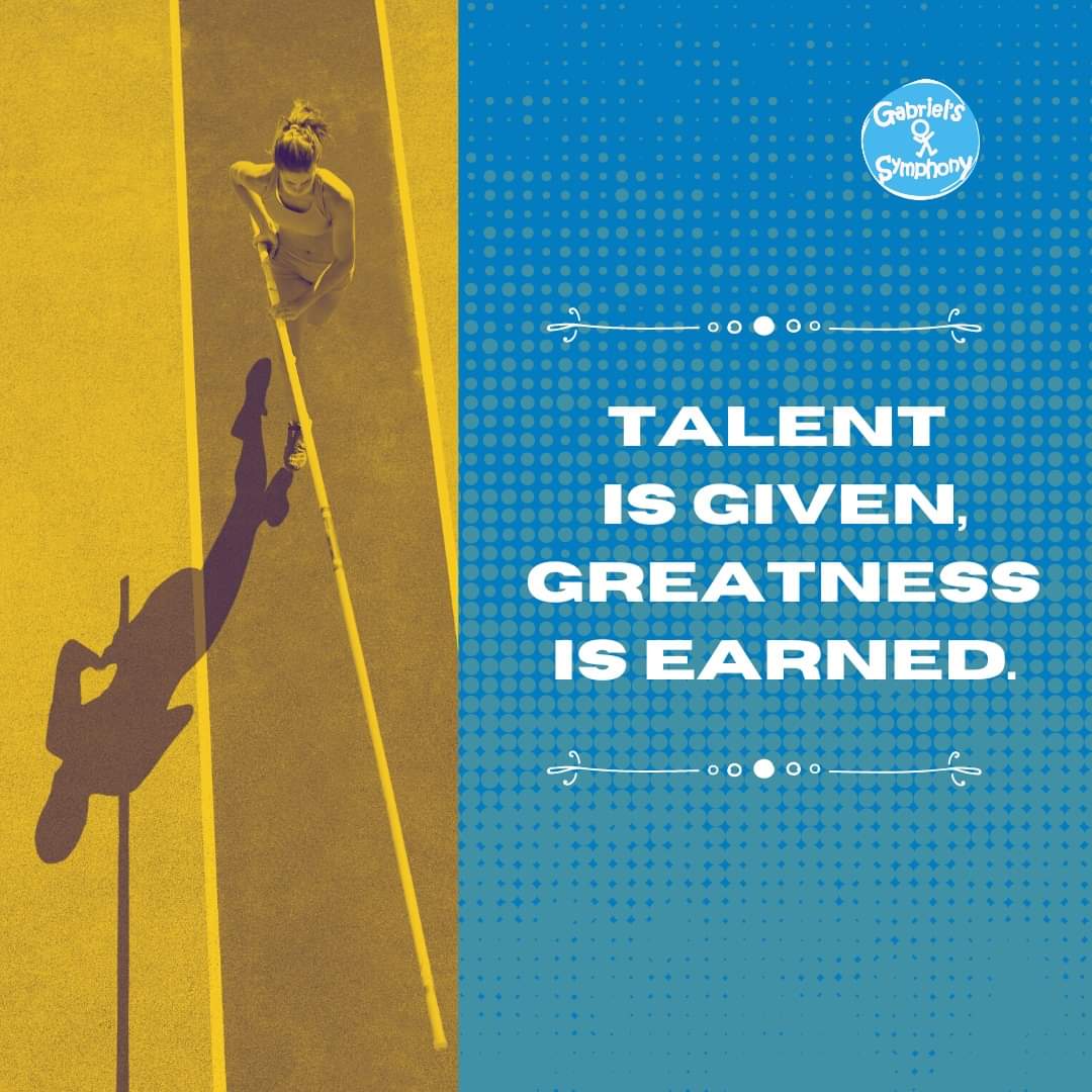 Development is the key. 

Without the development of talent, it can't even be seen. It is the work of development that creates great artists, athletes, musicians...