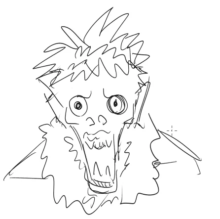 参考見ないで描かされたリューク 
