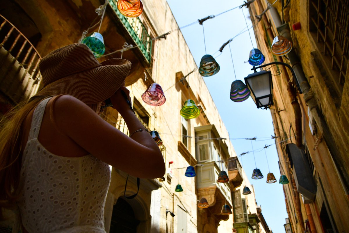 templemalta's tweet photo. A truly extraordinary experience - Have you been to see the light installation in Strait Street, Valletta? 
Find out more visit:  https://t.co/tVYyl0P3nk 
.
Mdina Glass Malta 
Commissioned by Valletta Cultural Agency

Image credits: VCA/Jonathan Borg
.
#valletta #Malta https://t.co/yNYUkVb6gB