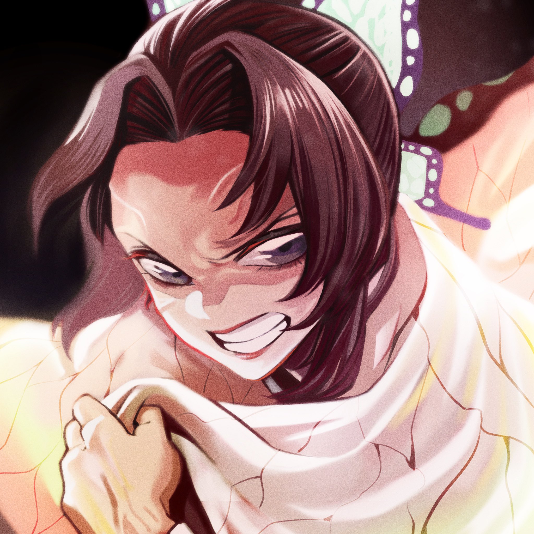 Hata 怒る胡蝶さん 鬼滅の刃 胡蝶しのぶ イラスト 絵描きさんと繋がりたい T Co Szlqncu0bd Twitter